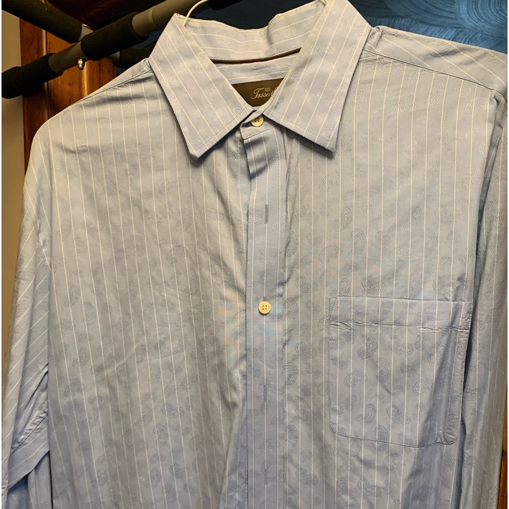 Tasso Elba men’s M dress shirt. 100% cotton long sleeve